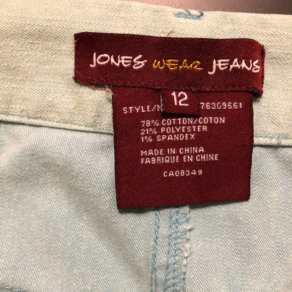 Jones Wear Jeans pastel Mint green denim skirt - Picture 5 of 9